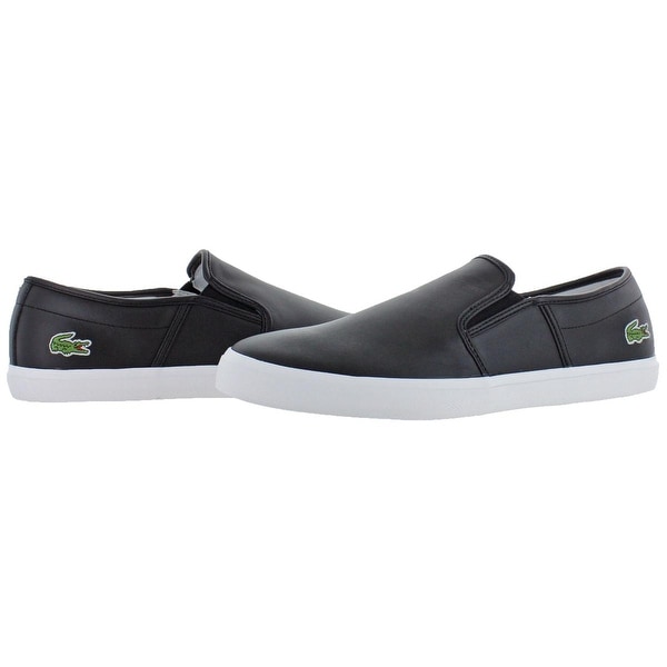 lacoste leather slip on