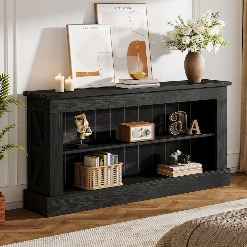 63" Farmhouse TV Stand for 75-Inch TV