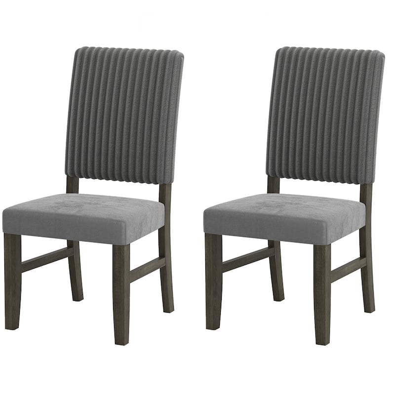 Gymax Dining Chair Set of 2 Mid-Century Modern Velvet Fabric
