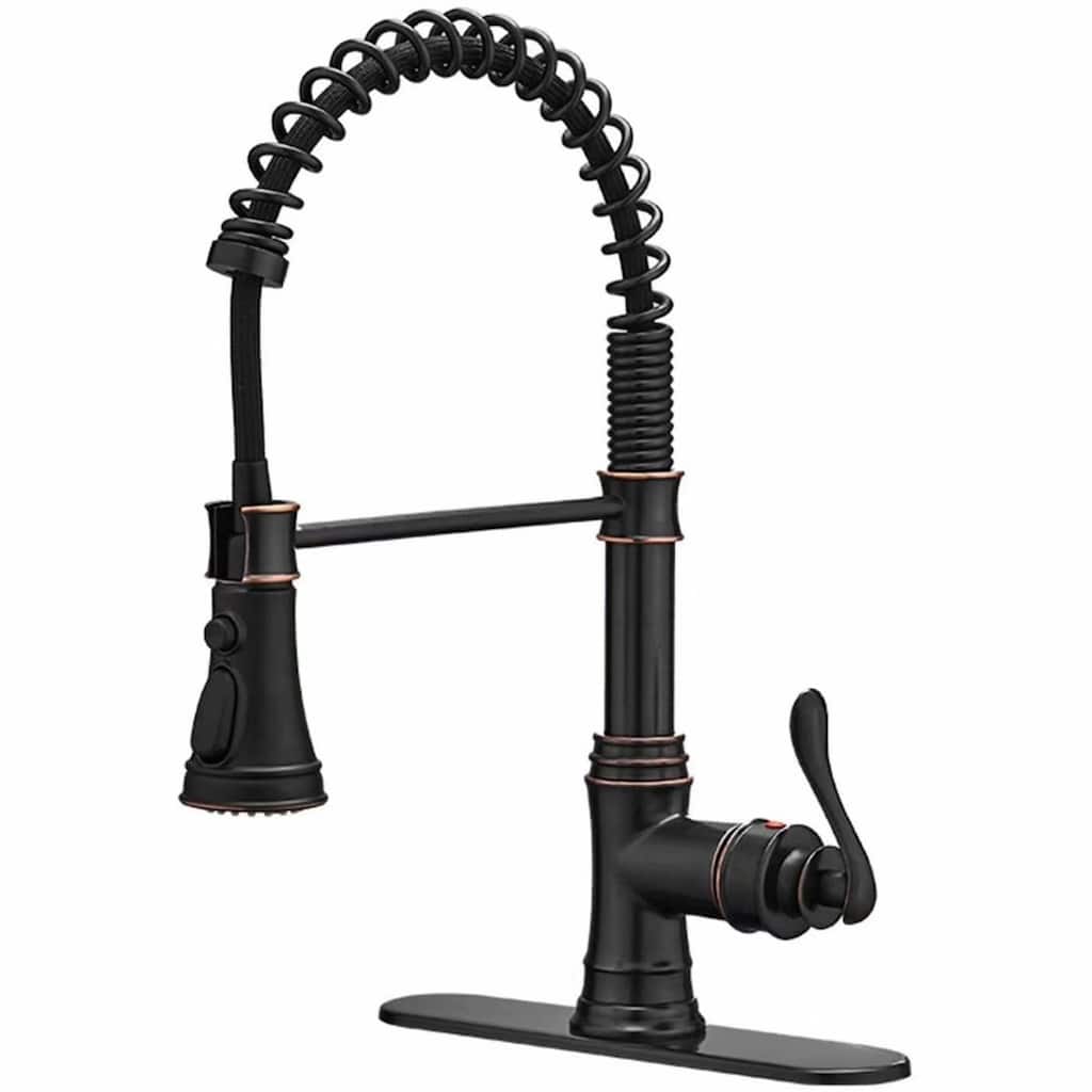 Vibrantbath Kitchen Sink Faucet Pull Down Sprayer Spring 3 Function