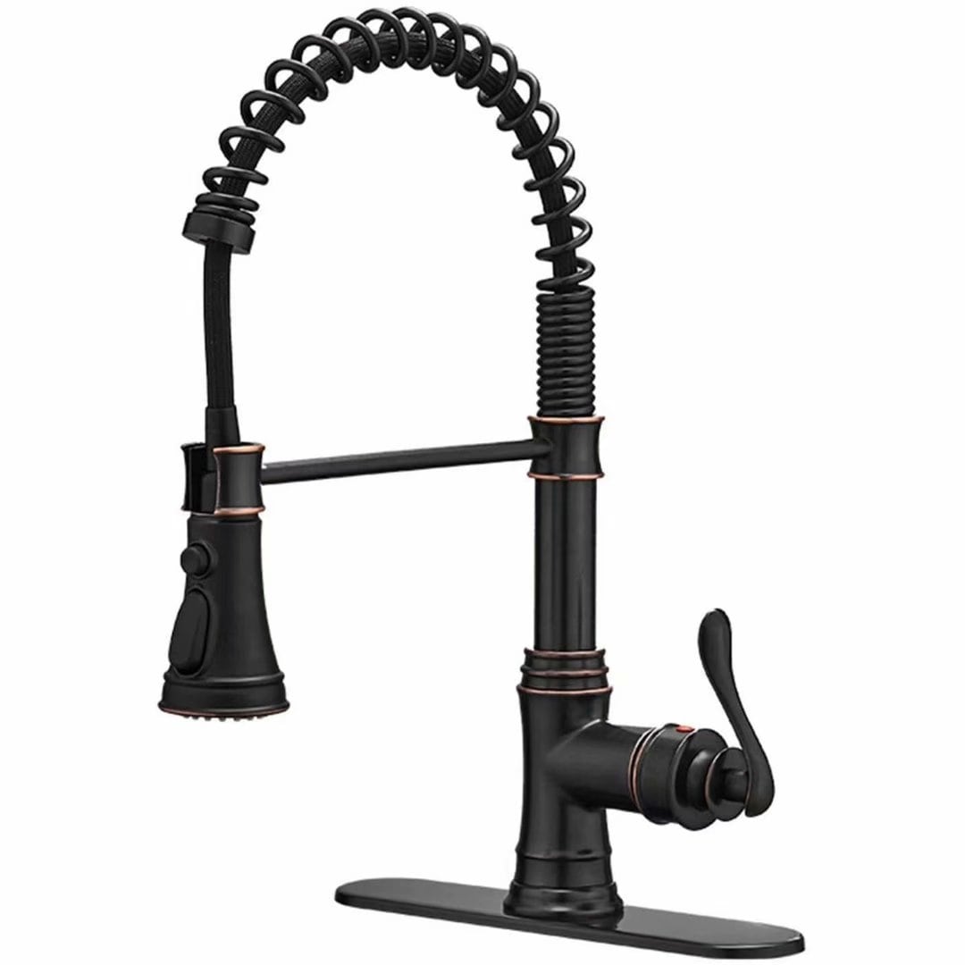 Vibrantbath Kitchen Sink Faucet Pull Down Sprayer Spring 3 Function