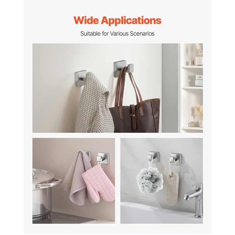 5 Piece Bathroom Hardware Set Brushed Stainless Steel Towel Bar Towel Rack Toilet Paper - 23.54 x 1.97 x 3.15 inch