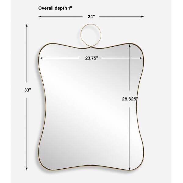 Uttermost 09974 Talia 24" W x 33" H Specialty Framed Bathroom Mirror