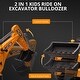 preview thumbnail 8 of 16, 4 in 1 Ride on Excavator
