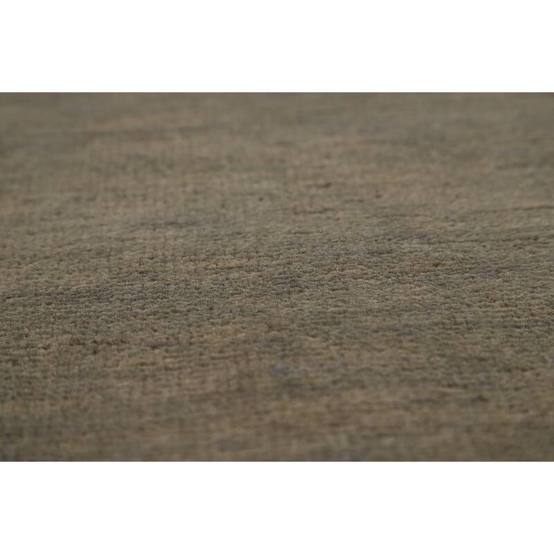 Gabbeh Modern Area Rug Handmade Green Oriental Wool Carpet - 5'7" x 8'0"