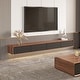 preview thumbnail 13 of 11, Floating Modern TV Stand for Living Room, Wall-Mounted Entertainment Center with Storage Drawers, Solid Wood, Fully-Assembled