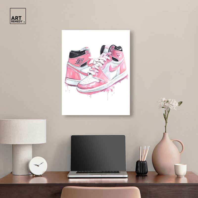 Doll Memories - Walk in Pink Canvas by Art Remedy, Gallery Wrapped