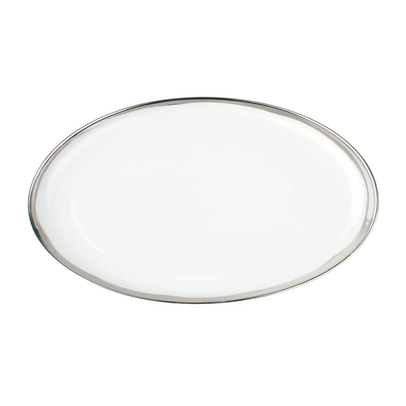 Canvas Home Dauville Oval Platter - Silver