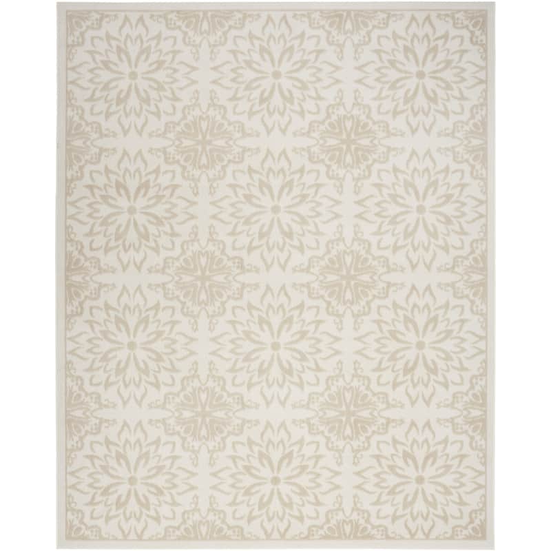 Power Loomed Floral Traditional Stain Resistant Area Rug - 60' X '36' X '0.28