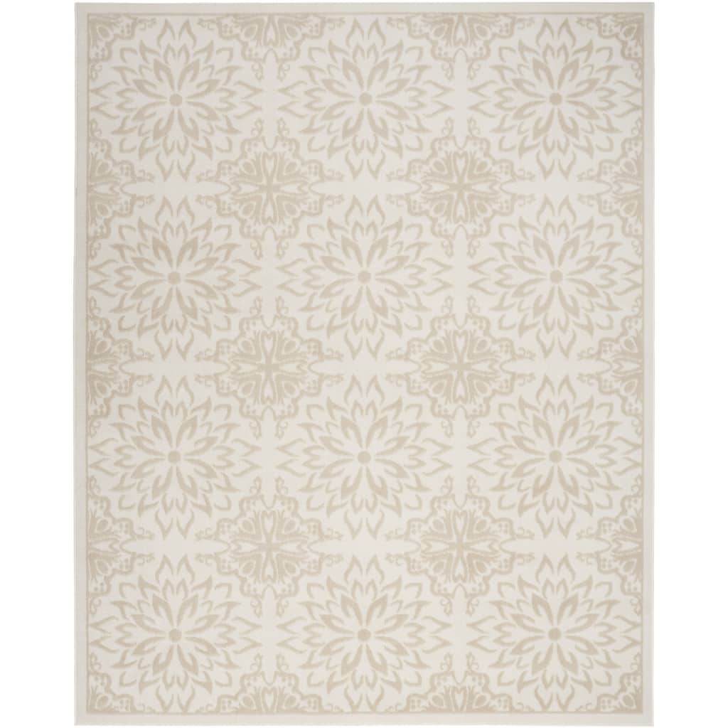Power Loomed Floral Traditional Non Skid Stain Resistant Area Rug - 87' X '63' X '0.5