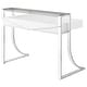 preview thumbnail 8 of 9, Gemma 48-inch 2-drawer Writing Desk White High Gloss
