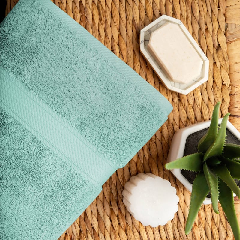 Superior Egyptian Cotton Pile Heavyweight Bath Towel Set of 2
