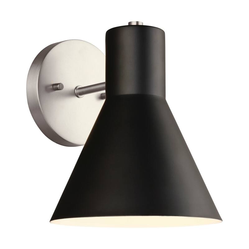 James Allan Woodridge Single Light 7" Wide Bathroom Sconce - Brushed Nickel