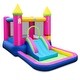 preview thumbnail 18 of 16, Costway 4-in-1 Kids Princess-themed Bouncer with Slide Basketball Hoop - Multicolor