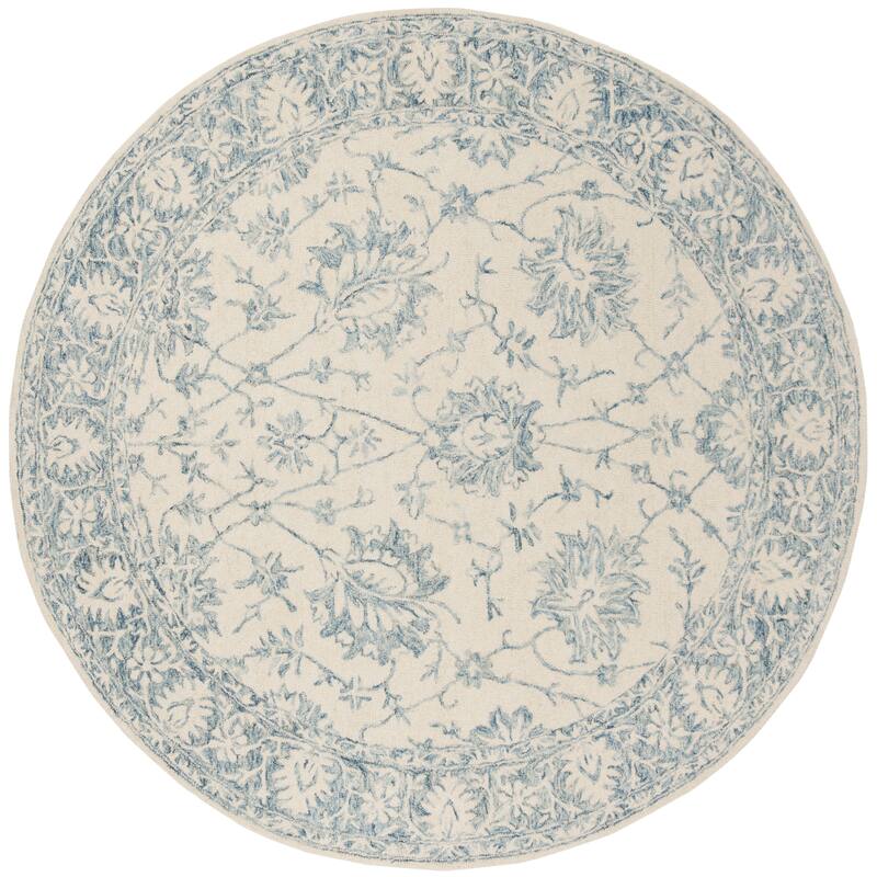 SAFAVIEH Handmade Blossom Unni Modern Floral Wool Rug