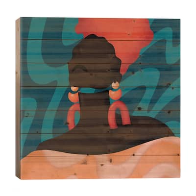 Sonya Print On Wood by Reyna Noriega - Multi-Color