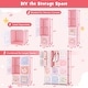 preview thumbnail 41 of 68, Kids Wardrobe Closet with Hanging Section and Cute Doors