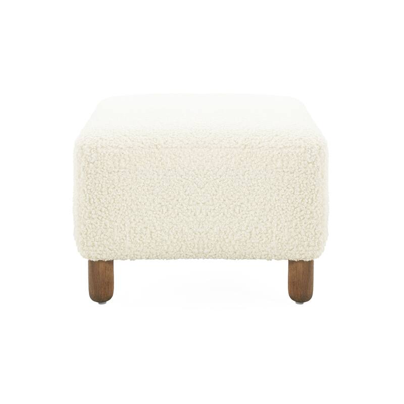 Naci Modern Boucle Ottoman Bench by Christopher Knight Home