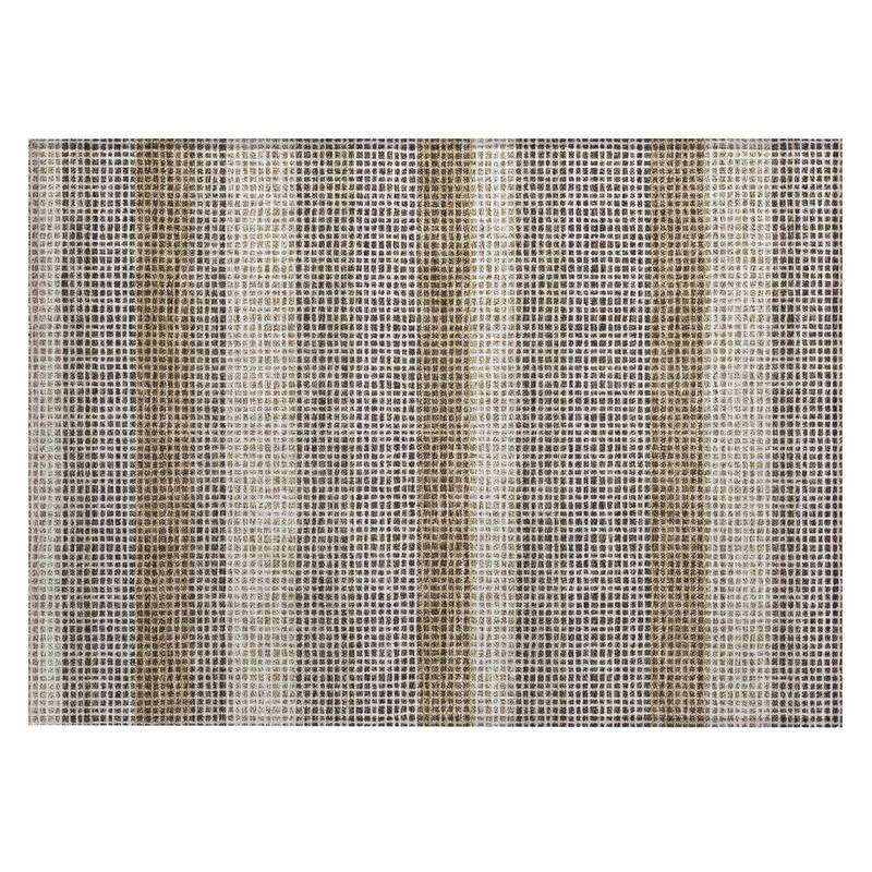 Machine Washable Indoor/ Outdoor Cabana Stripe Chantille Rug