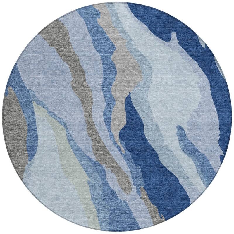 HomeRoots Abstract Transitional Rectangle Outdoor Rug