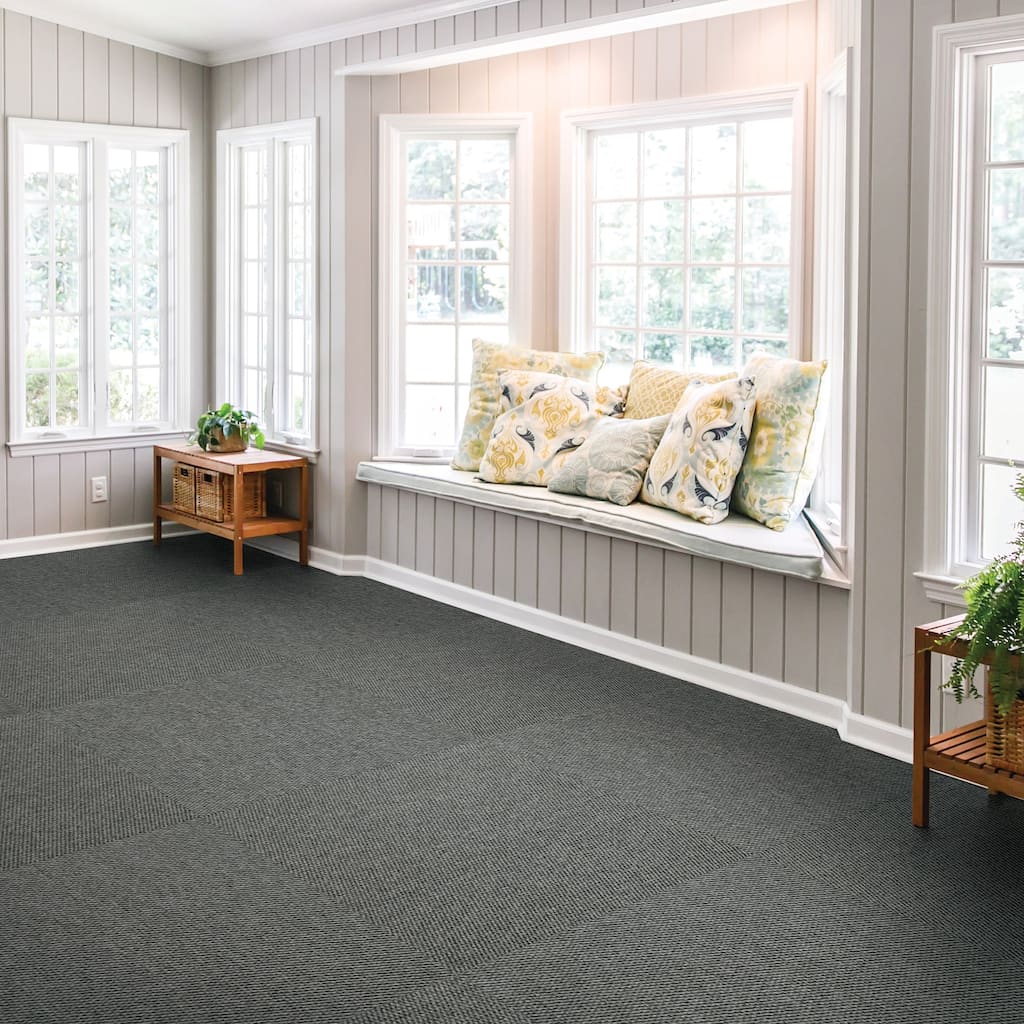 Foss Floors Hobnail 24"x24" Peel and Stick Indoor/Outdoor Carpet Tiles 15/Box