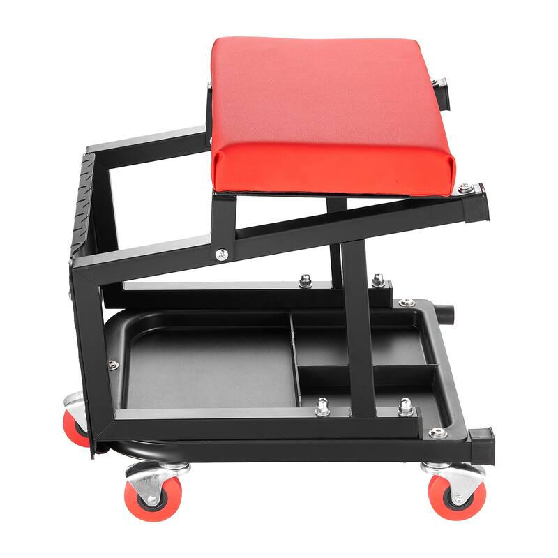 Anmytek Mechanic Stool Rolling Work Seat 300 Lbs Step Stool Garage Tool Stool