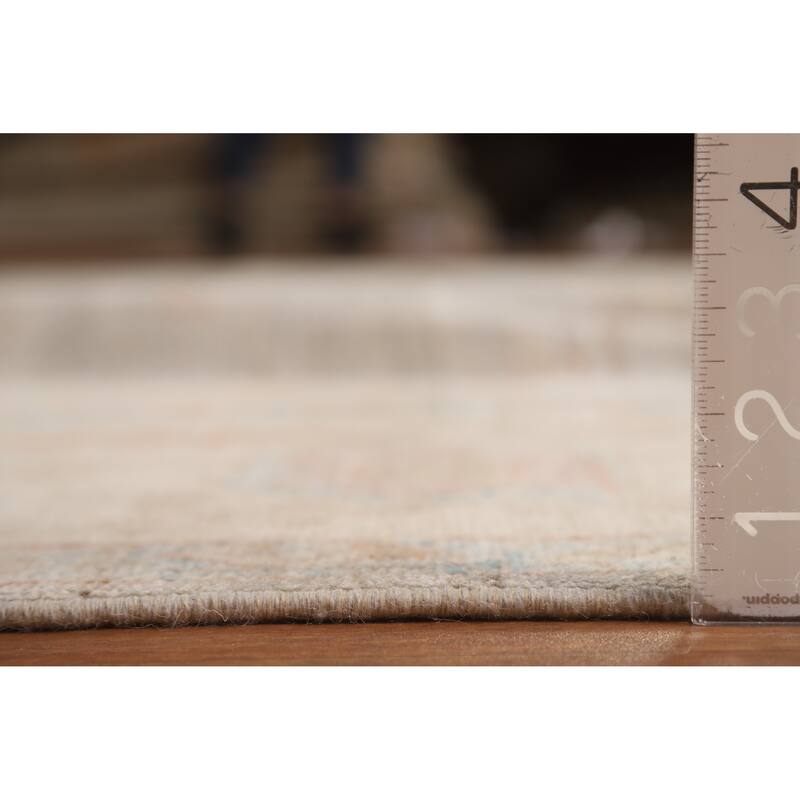 Hand Knotted Oriental 100% Wool Carpet Transitional All-Over Greys & Charcoal Oushak Area Rug - 11' 10'' X 9' 2''