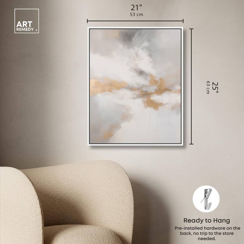 Fleeting Gold I Canvas by Art Remedy