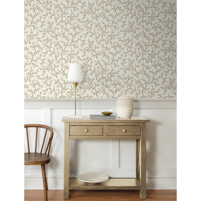 Seabrook Designs Corail Nonwoven Unpasted Wallpaper