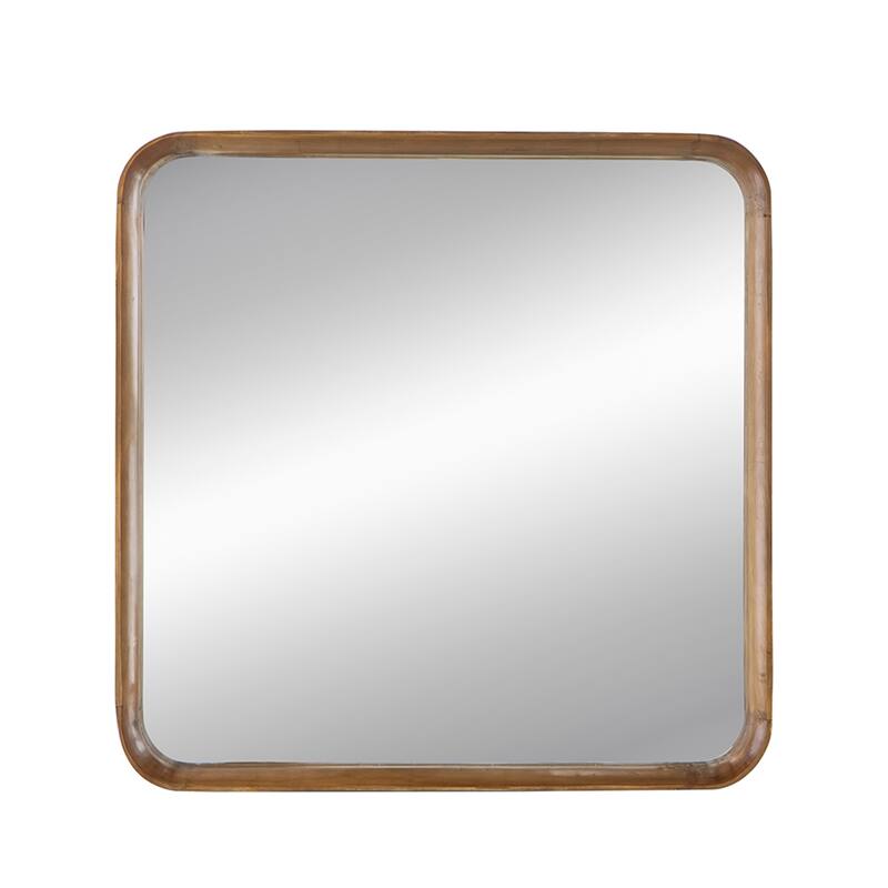 Irrgeular Mirror with Wood Frame