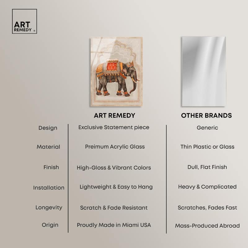 Elephant Queen Acrylic by Art Remedy, Ready to Hang