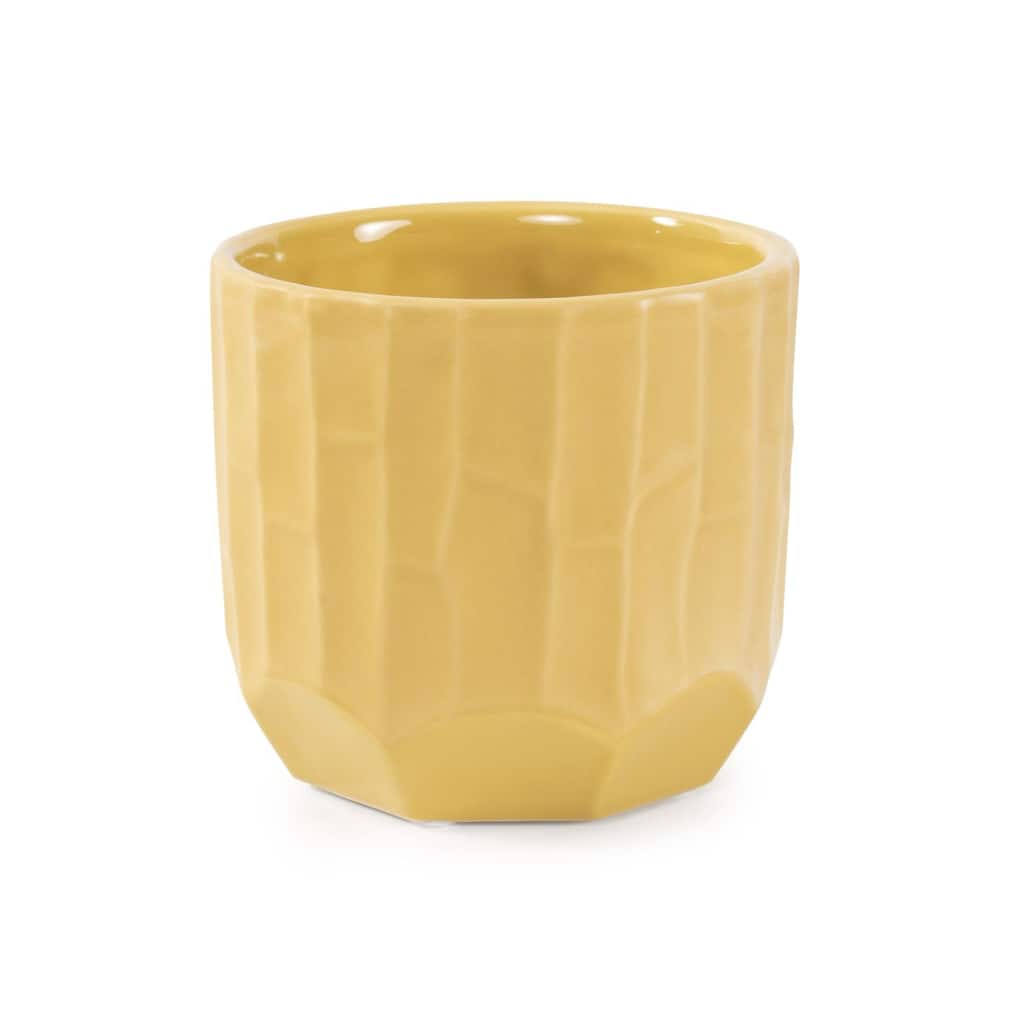 Golden Bee Ceramic Cache Pot- Short