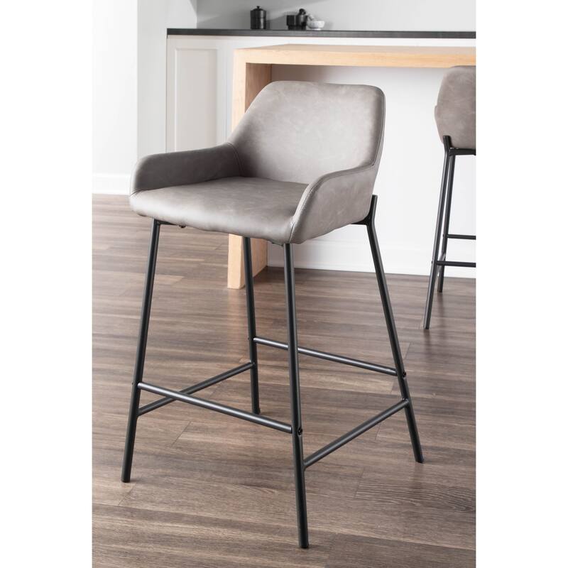 Carbon Loft Galotti Industrial Counter Stools (Set of 2) - N/A
