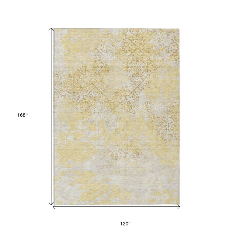 HomeRoots Floral Transitional Rectangle Outdoor Rug