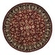 preview thumbnail 13 of 17, Nourison Hand-tufted Persian Floral Wool and Silk Burgundy Area Rug 4' Round - Runner/Round