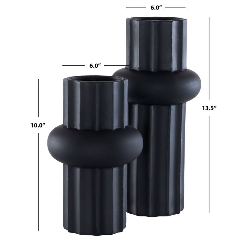 SAFAVIEH Home Croix Ceramic Vase -Set of 2