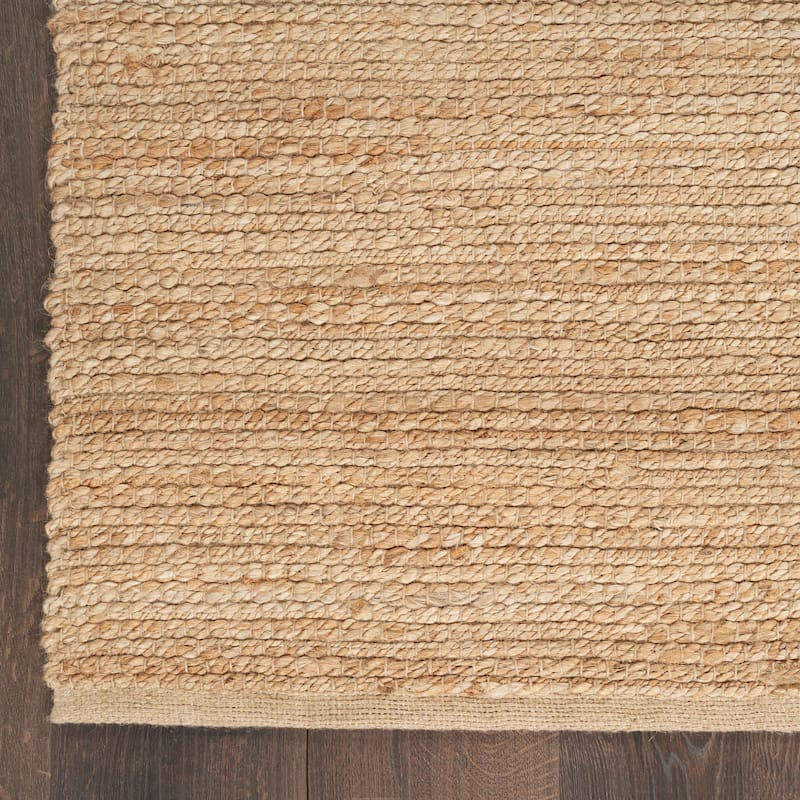 Nourison Natural Jute Indoor only Solid Area Rug