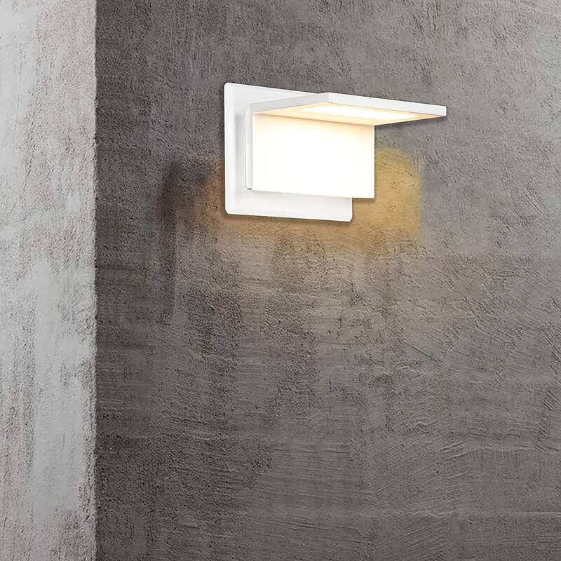 Inowel Wall Light Outdoor LED Lamp Sconce Lantern 10W 680Lm - white
