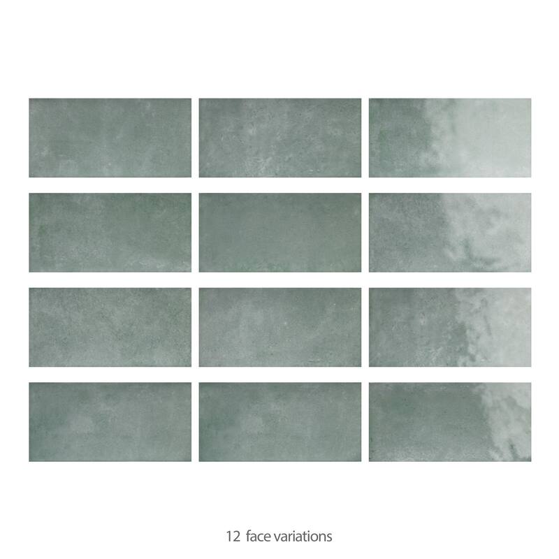 Merola Tile Camden Emerald 4" x 8" Ceramic Wall Tile
