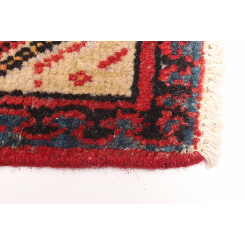 ECARPETGALLERY Hand-knotted Andelz Red Wool Rug - 4'2 x 6'8