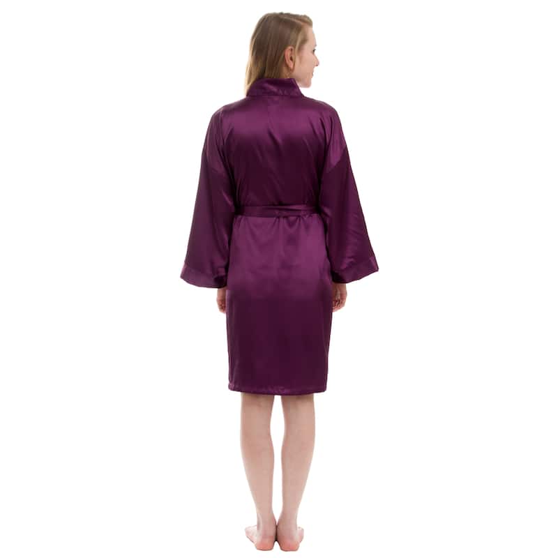 Women's Silky Satin Robe
