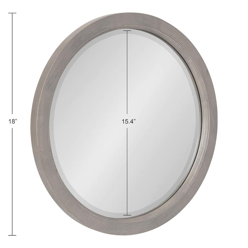 Kate and Laurel Hogan Round Framed Wall Mirror