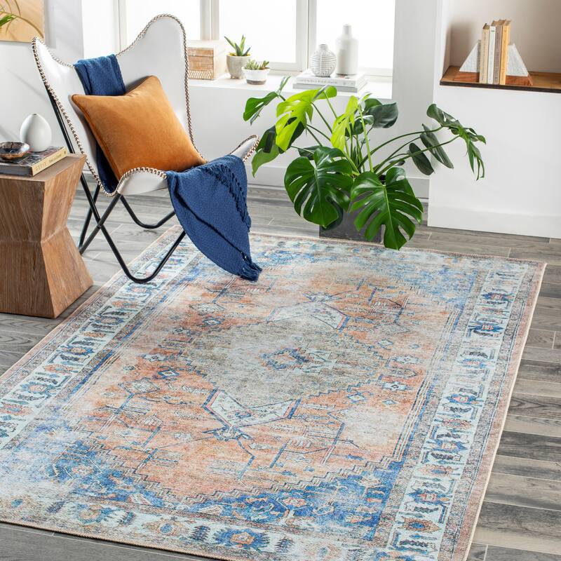 Artistic Weavers Mithras Traditional Medallion Machine Washable Area Rug