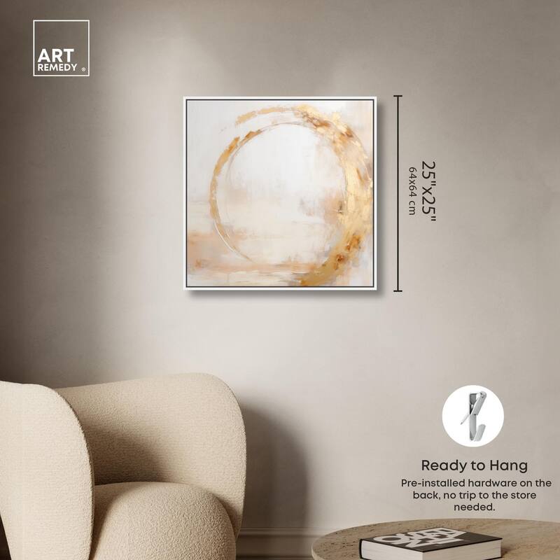 Golden Orb II Canvas by Art Remedy