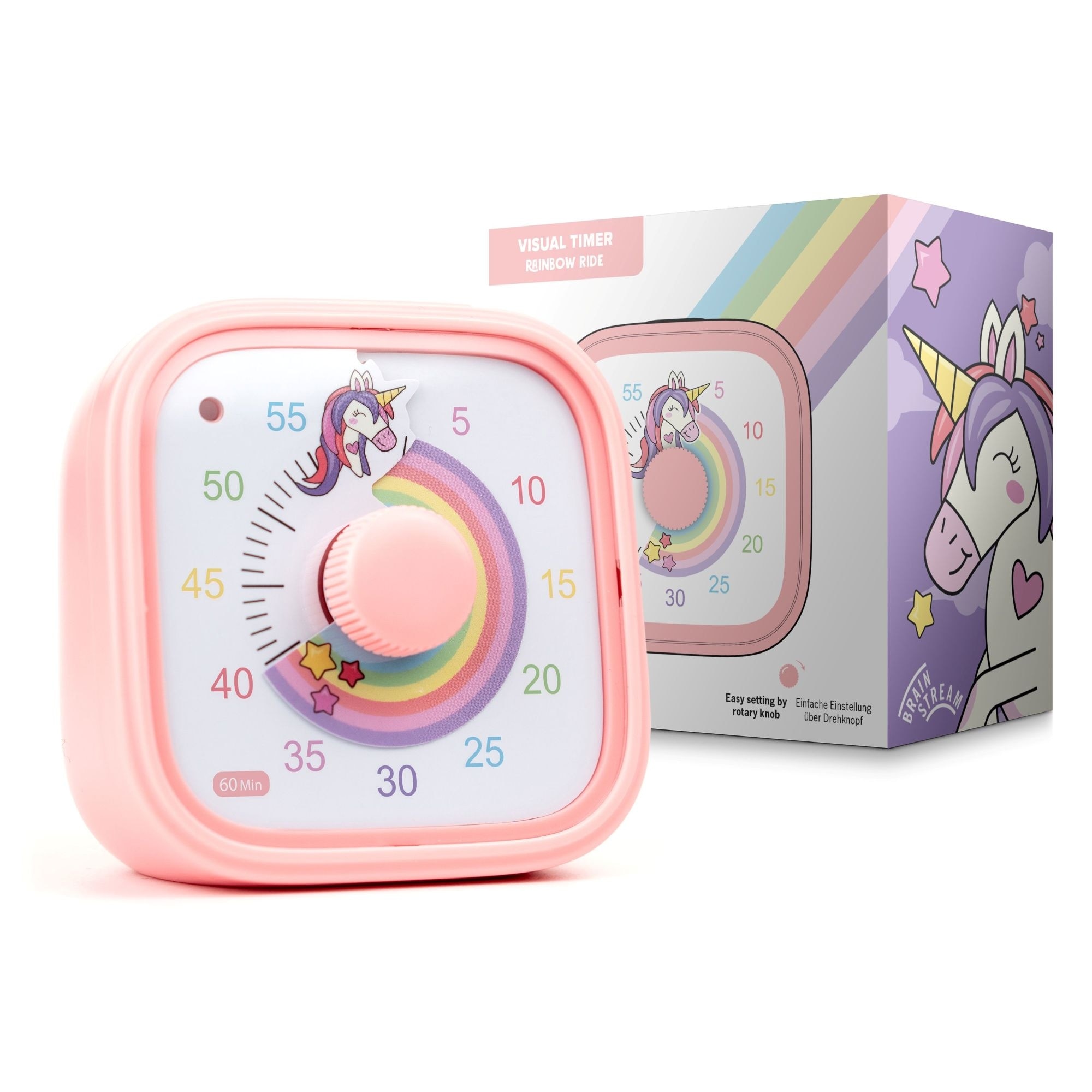 Brainstream Visual Timer Cookie Clock Plastic Countdown Timer Cookie Disk Silent Mode