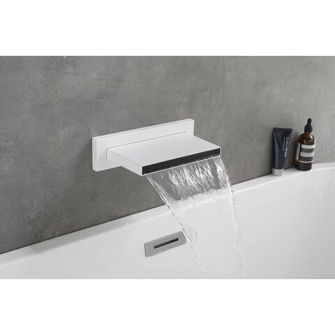 Shower Waterfall Tub Faucet Wall Mount Tub Filler Spout - 11*6*1