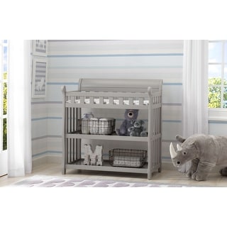 Delta Children Wooden Changing Table, Grey