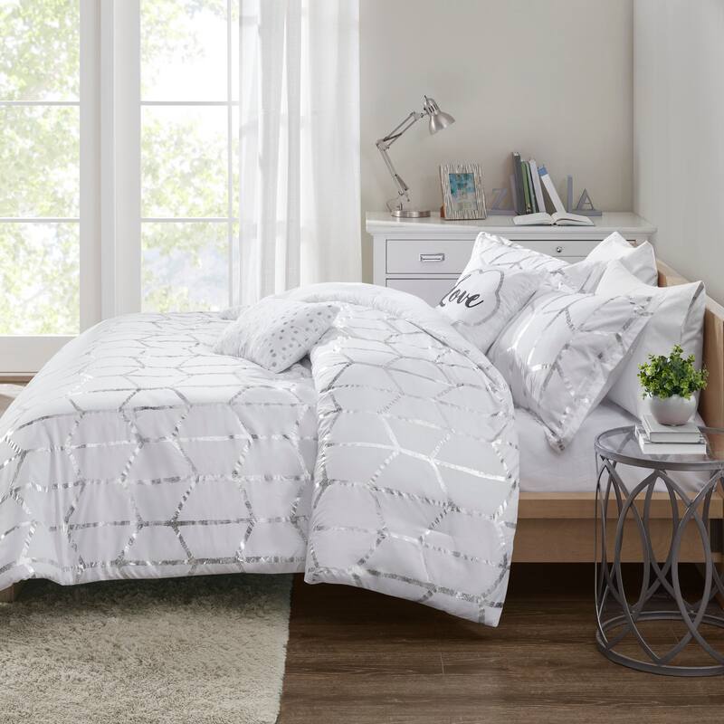 Intelligent Design Khloe 5-pc. Metallic Printed Comforter Set