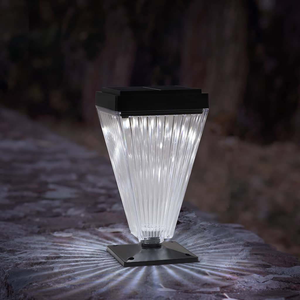 Solar Post Cap Lights 2 Pack, 2 Mode Bright - 2PCS