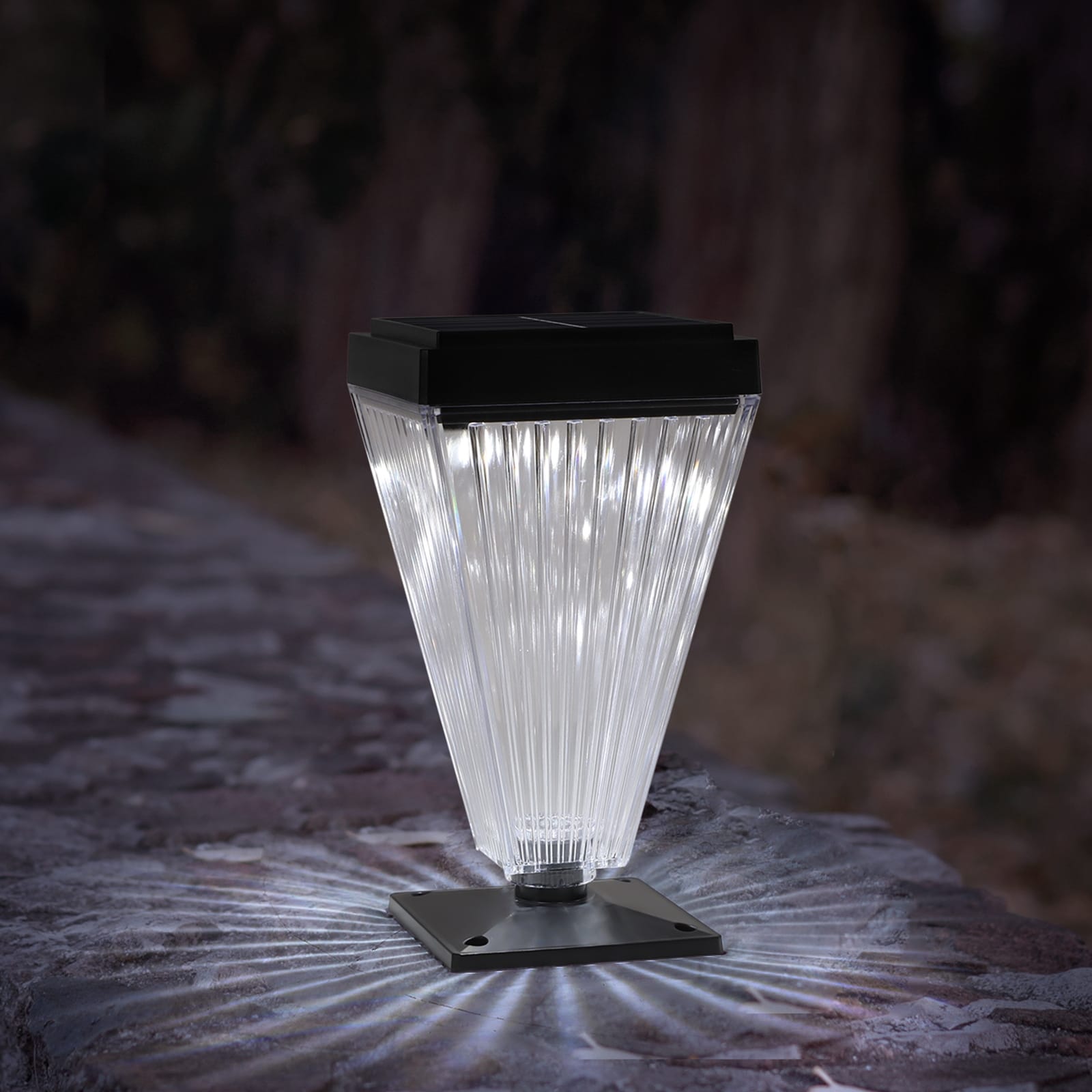 Solar Post Cap Lights 2 Pack 2 Mode Bright 2pcs